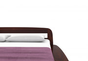 Ravyon Sheesham Wood Queen Size Bed Without Storage (Walnut Finish)