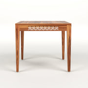 Thravis Sheesham Wood Dining Set 2 Seater (Honey Finish)
