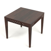 Thravis Sheesham Wood Dining Set 2 Seater (Walnut Finish)
