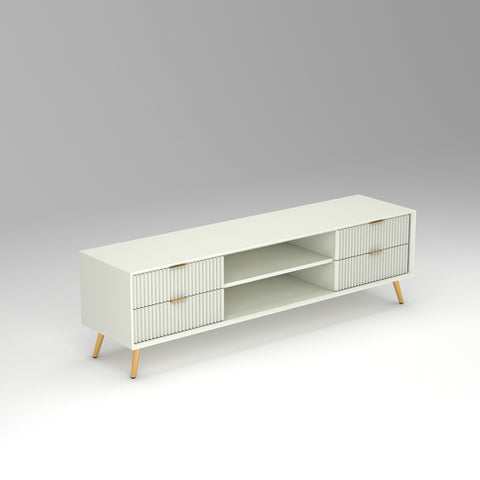 ONIJA Modern TV Unit Cabinet for Living Room | Premium Wooden Media Console with Storage Shelves