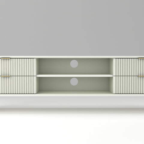 ONIJA Modern TV Unit Cabinet for Living Room | Premium Wooden Media Console with Storage Shelves