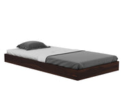 Bryan Sheesham Wood Single Bed Without Storage (Walnut Finish)