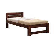 Denzel Sheesham Wood Single Bed Without Storage (Walnut Finish)