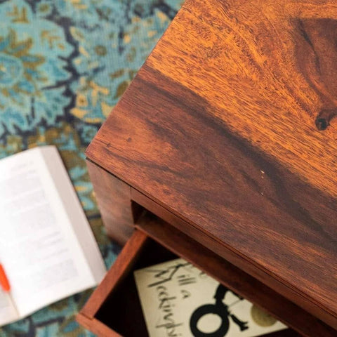 ONIJA  Rosewood ( Sheesham ) Solid Wood Coffee Table  (Pre-assembled)