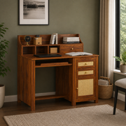 Averion Solid Wood Study Table (Honey Finish)