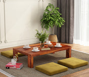 Tavrya Sheesham Wood Center Table (Honey Finish)