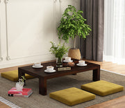 Tavrya Sheesham Wood Center Table (Walnut Finish)