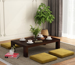 Tavrya Sheesham Wood Center Table (Walnut Finish)