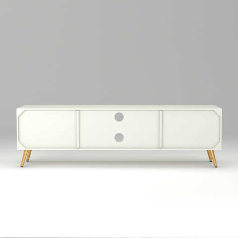 ONIJA Modern TV Unit Cabinet for Living Room | Premium Wooden Media Console with Storage Shelves