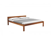 Omvian Sheesham Wood King Size Bed Without Storage (Honey Finish)