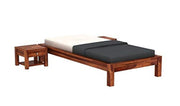 ONIJA Sheesham Wood Single Size Bed Without Storage