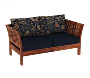 ONIJA Solid Sheesham Wooden 2 Seater Sofa Natural Finish