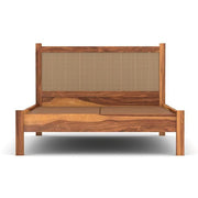 ONIJA Sheesham Wood Queen Size Bed