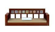 Modern Wooden Hanging Swing Sofa with Cushions