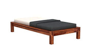 ONIJA Sheesham Wood Single Size Bed Without Storage