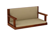 ONIJA Wooden Garden Zula Swing Hammock Chair Wooden Hanging Swings | Jhula for Balcony, Sheesham Wood Indoor Outdoor