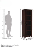 ONIJA  Solid Sheesham Wood Bookshelf for Living Room