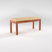 ONIJA Solid Sheesham Wood Dining Room Sets 6 Seater Poster ining Table with 4 Cushions Chairs & 1 Bench  Honey Finish