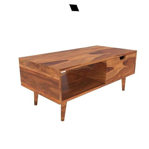 ONIJA Coffee TABLEUnique Classic Storage Simple Sheesham Wooden Coffee Table