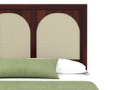 Kathanx Sheesham Wood King Size Bed Without Storage (Walnut Finish)
