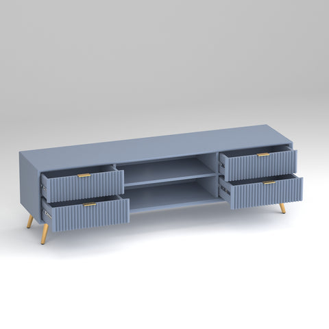 ONIJA Modern TV Unit Cabinet for Living Room | Premium Wooden Media Console with Storage Shelves