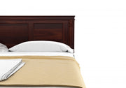 Shilvay Sheesham Wood King Size Bed Without Storage (Walnut Finish)
