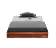 Bryan Sheesham Wood Single Bed Without Storage (Honey Finish)