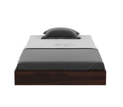 Bryan Sheesham Wood Single Bed Without Storage (Walnut Finish)