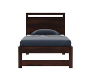 Bacon Sheesham Wood Single Bed Without Storage (Walnut Finish)