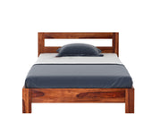 Pavlich Sheesham Wood Single Bed Without Storage (Honey Finish)