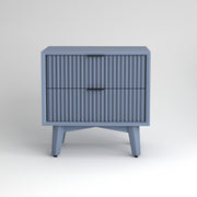 Avyant HDMR Premium Wood Bedside Table (Slate Blue)