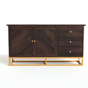 Ulventhor Sheesham Wood Cabinet and Sideboard (Honey Finish)