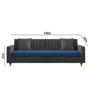 3+2 Seater Sofa Set – Blue & Grey