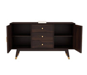Zenthior Sheesham Wood Cabinet and Sideboard (Walnut Finish)