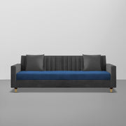 ONIJA Modern 3 Seater Sofa – Grey & Blue