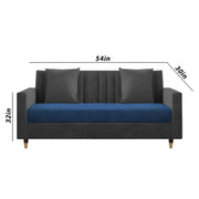 3+2 Seater Sofa Set – Blue & Grey