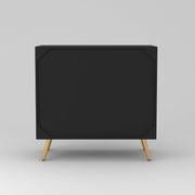 Tveshan HDMR Premium Wood Sideboard Cabinet (Black)