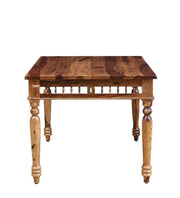 ONIJA Solid Sheesham Wood Traditional Dining Table Set of 6 Seater with Cushioned Chairs & Bench |