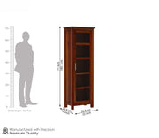 ONIJA  Solid Sheesham Wood Bookshelf for Living Room