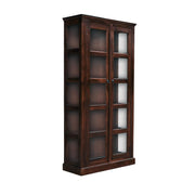 onija Solid Wood Vista Book Shelf Wooden with Acrylic Glass Door
