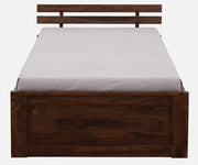 Orvion Sheesham Wood Single Bed With Storage (Honey Finish)