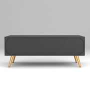 Arvitho HDMR Premium Wood Coffee Table (Black)