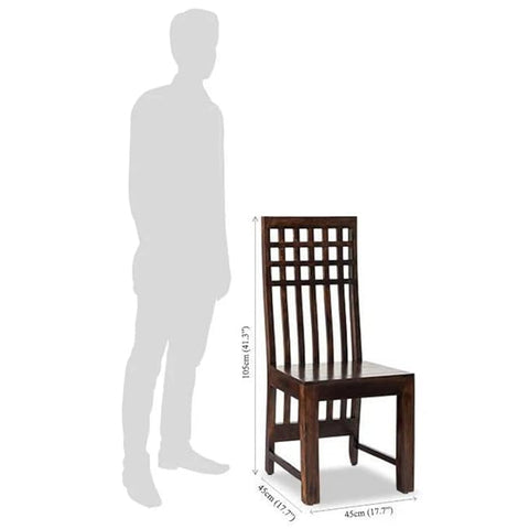 ONIJA  Solid Sheesham Wood Multipurpose Chair for Living Room Bedroom Home Wooden Armchair Furniture for Garden Balcony Outdoor Indoor