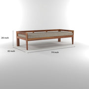 onija Solid Wood Divan Bed for Living Room