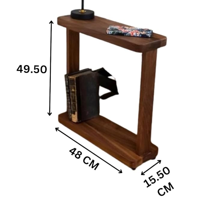 ONIJA Side Table Sofa/Bed Side End Table Coffee Table for Living Room | Sheesham Wood Samll Side Shelf Bedside Table for Bedroom Deco