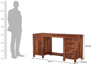 ONIJA Solid Sheesham Wood Writing Study Table