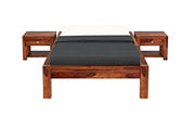 ONIJA Sheesham Wood Single Size Bed Without Storage