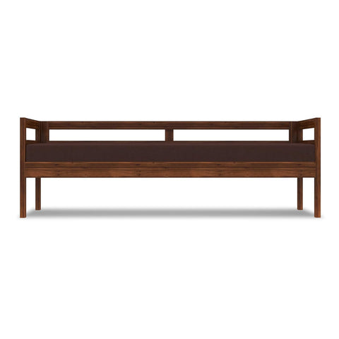 ONIJA Sheesham Wood 3 Seater Sofa Cum Diwan Bed for Living Room Bedroom Furniture Three Seater Sofa Wooden Couch Diwan Sofa Settee for Home, Hall, and Office