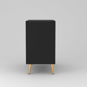 Tveshan HDMR Premium Wood Sideboard Cabinet (Black)