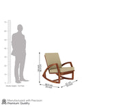 ONIJA Sheesham Wood Rocking Chair